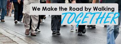 Crowd walking - group of people walking together (motion blur)