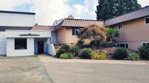 We meet for worship in the white building, which is also the gymnasium